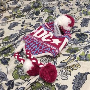 🌟HOT🌟 Cute Warm Fluffy Pink Washington DC Hat